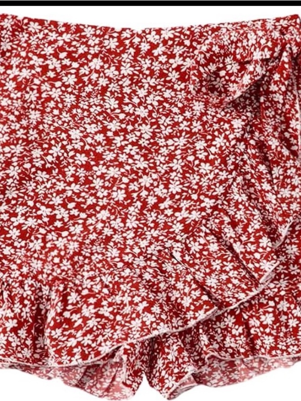Women's Boho Floral Wrap Mini Skirt